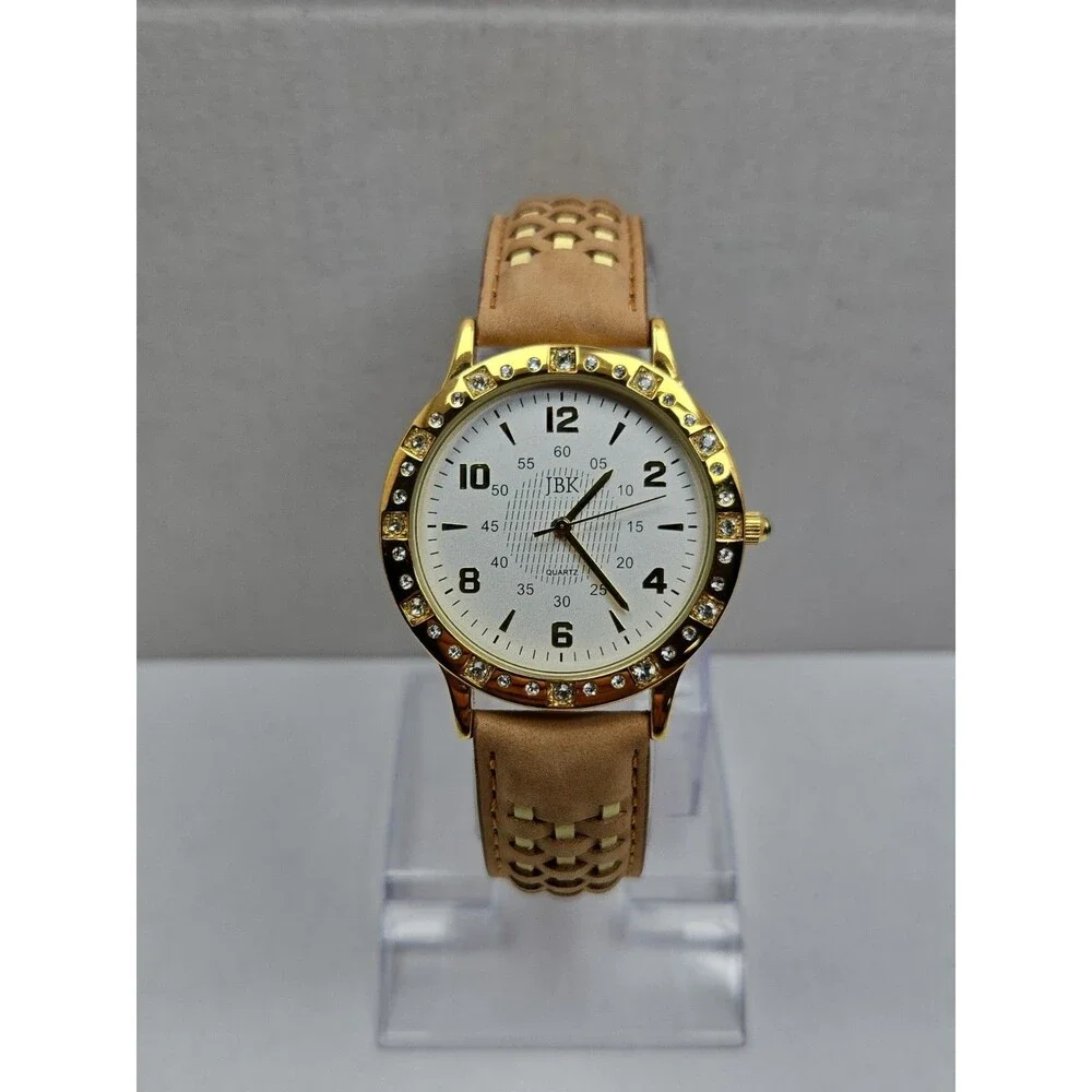 JBK Camrose Kross Jacqueline Kennedy Seiko Quartz Gold Crystal Watch New Battery